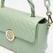 ELLE Monogram Textured Crossbody Bag with Twisted Top Handle-Women%27s Handbags-thumbnail-4