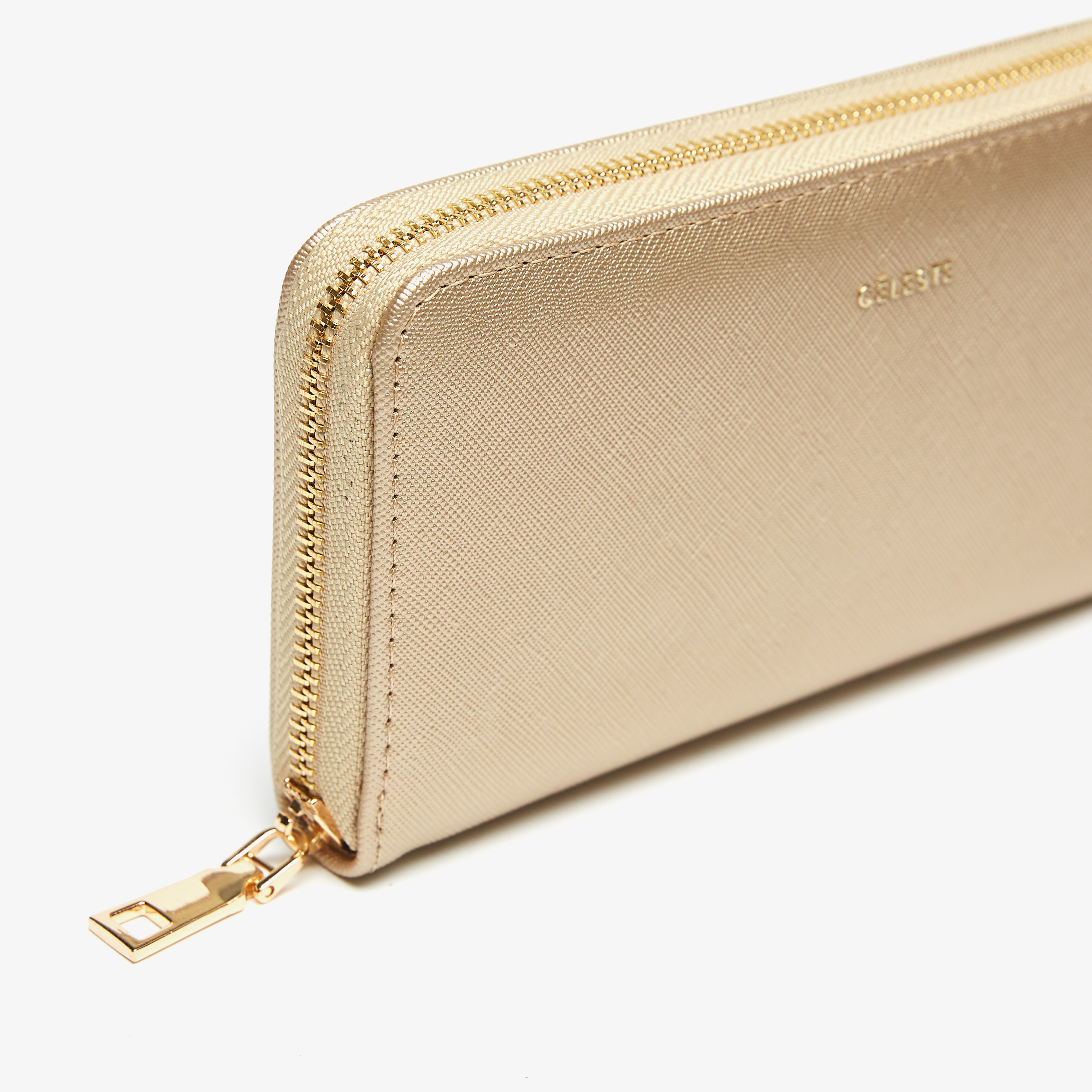 Celeste Textured Wallet with Zip Closure-women-bagsandwallets-wallets-image-3