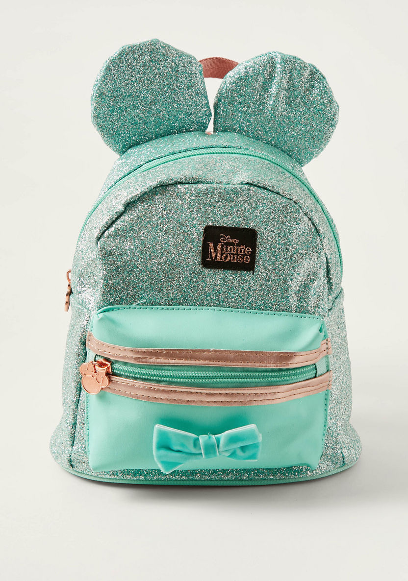 Disney Minnie Mouse Sequin Embellished Backpack - 8 inches-Bags and Backpacks-image-0