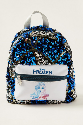 Disney Frozen Sequin Embellished Backpack - 8 inches
