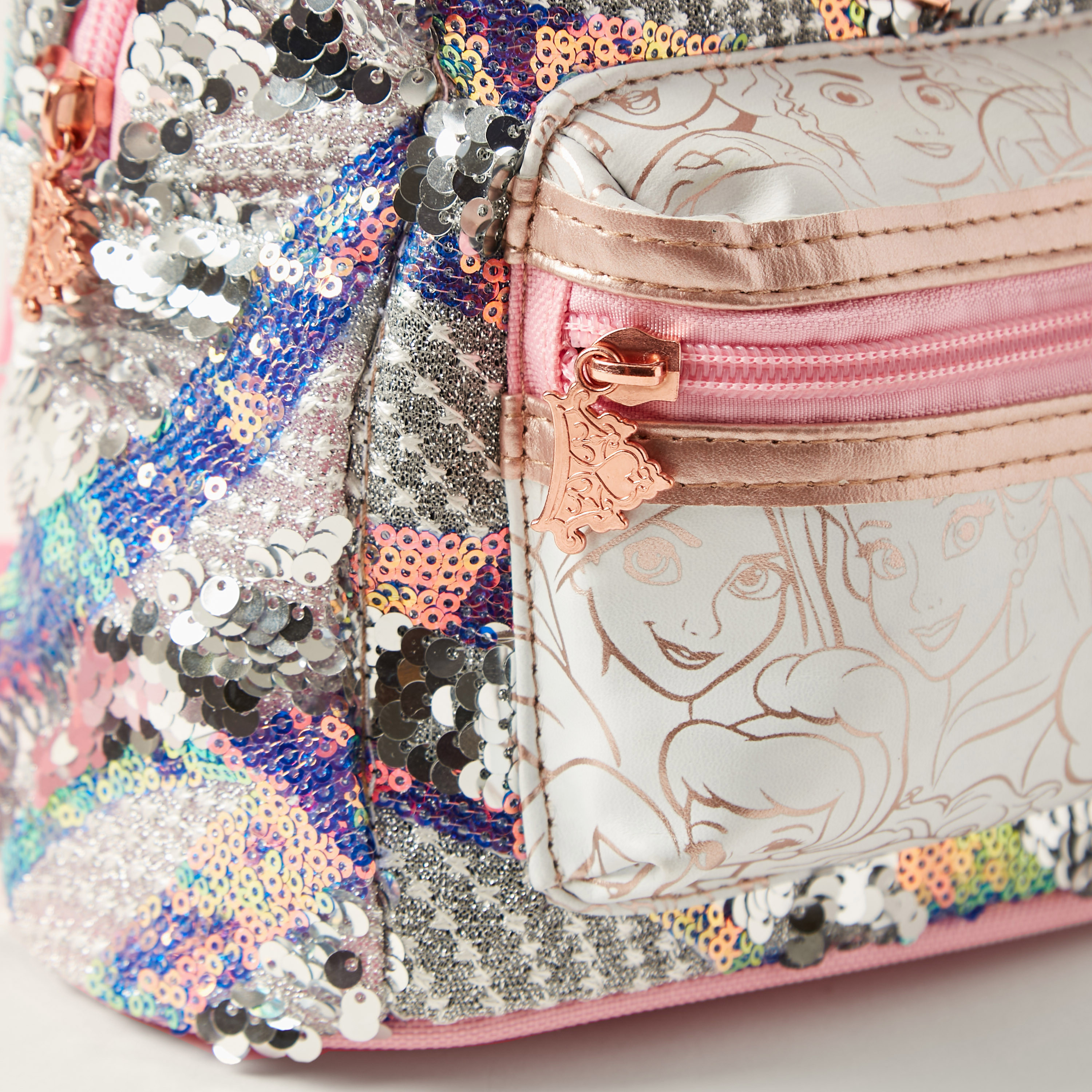 Disney Princess Sequin Embellished Backpack - 8 inches-girls-accessories-bags-image-3