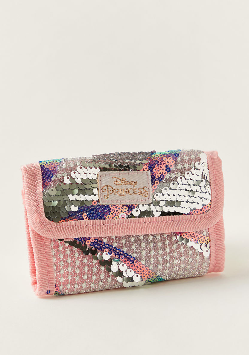 Disney Princess Sequin Embellished Wallet-Bags and Backpacks-image-0