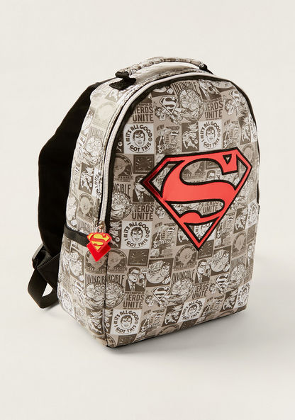 Disney All Over Superman Print Backpack - 13.5 inches-Bags and Backpacks-image-1