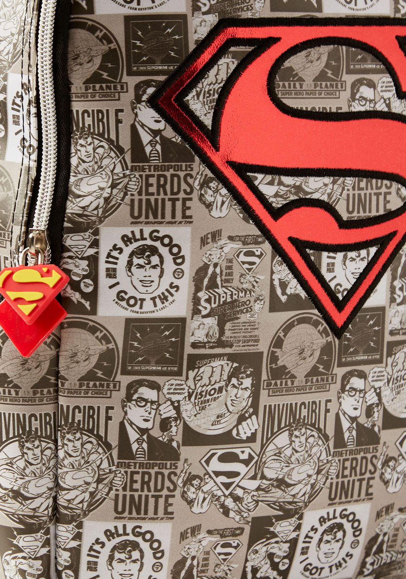 Disney All Over Superman Print Backpack - 13.5 inches-Bags and Backpacks-image-2