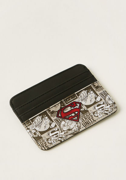Superman Print Multislot Wallet-Bags and Backpacks-image-0