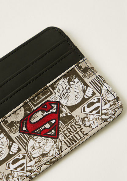 Superman Print Multislot Wallet-Bags and Backpacks-image-2