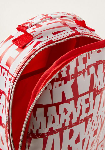 All Over Marvel Print Backpack with Adjustable Straps - 13.5 inches-Bags and Backpacks-image-4