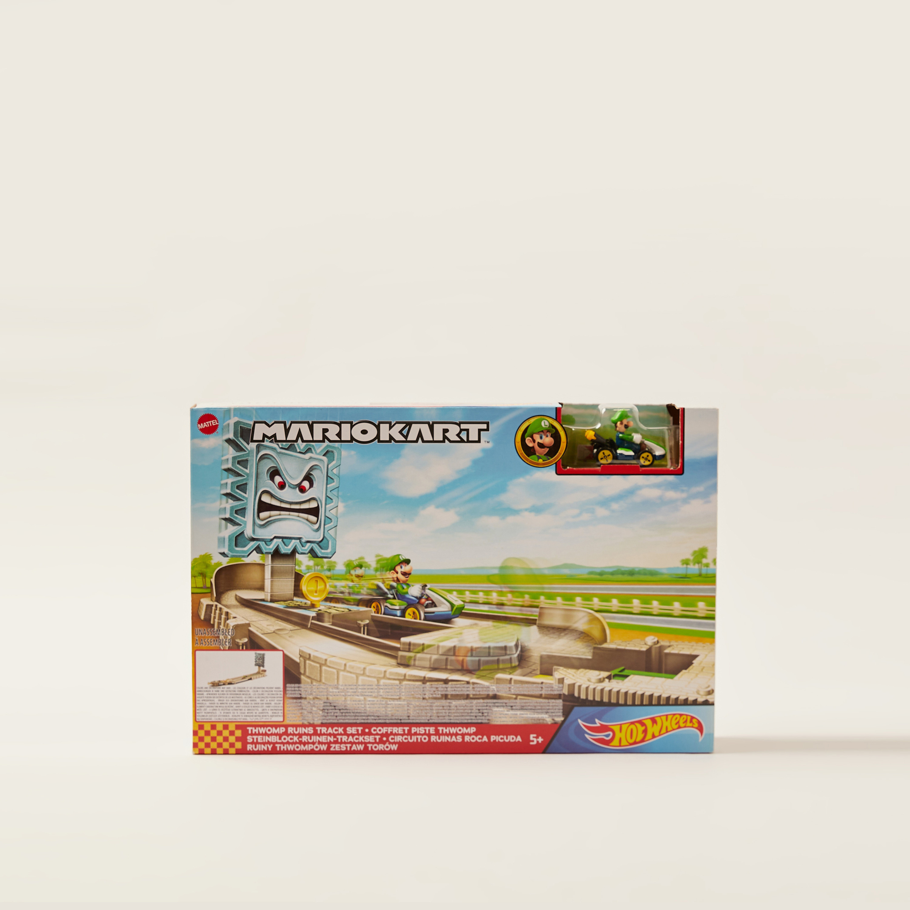 Hot wheels mario discount kart thwomp ruins trackset