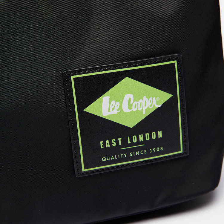 Lee Cooper Printed Shoulder Bag with Adjustable Strap
