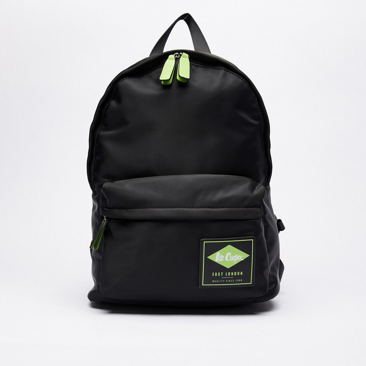 Lee Cooper Solid Backpack with Zip Closure and Adjustable Shoulder Straps