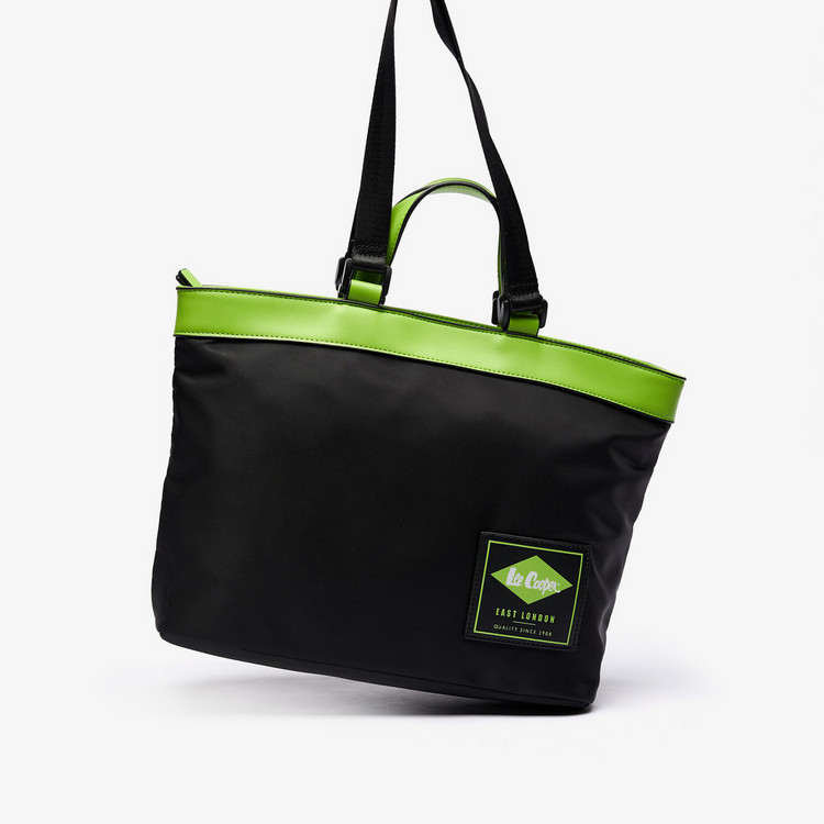 Lee Cooper Shopper Bag with Neon Detail and Double Handle
