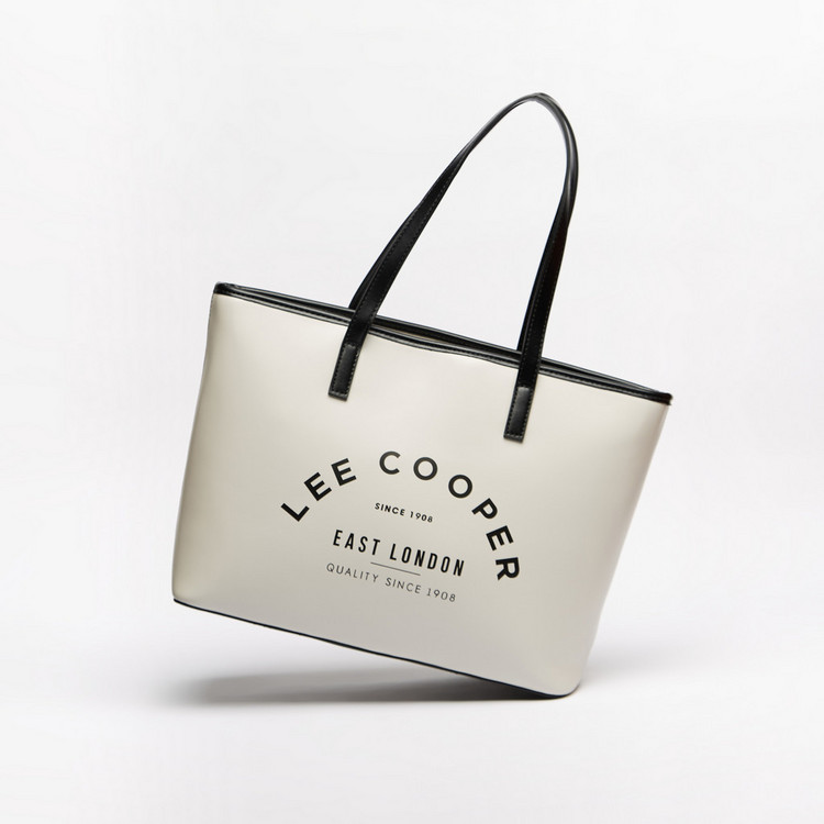 Lee Cooper Shopper Bag with Two Handles and Zip Closure