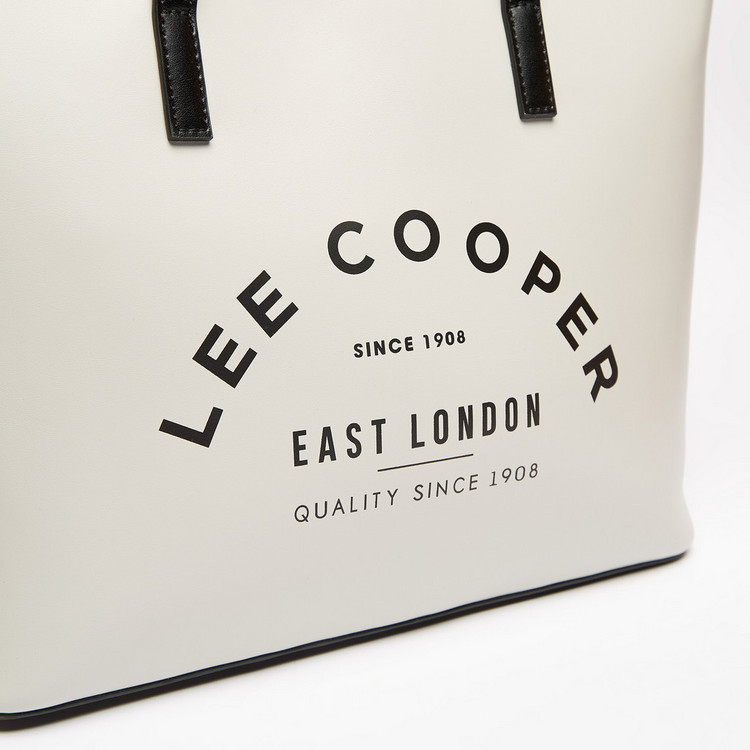 Lee Cooper Shopper Bag with Two Handles and Zip Closure