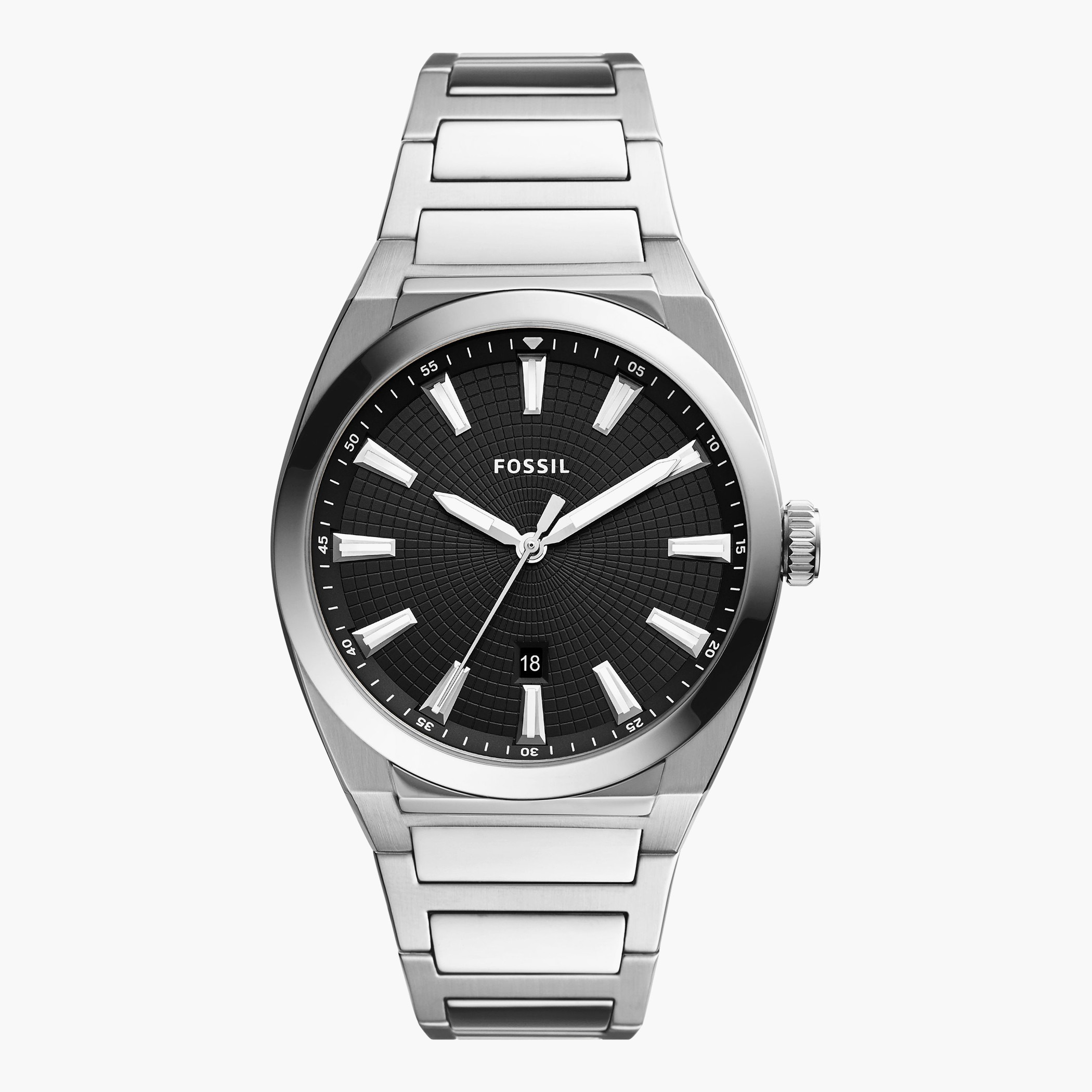 Fossil Men Stainless Steel Silver Strap Analog Watch - FS5821-men-watchesandjewellery-watches-image-1