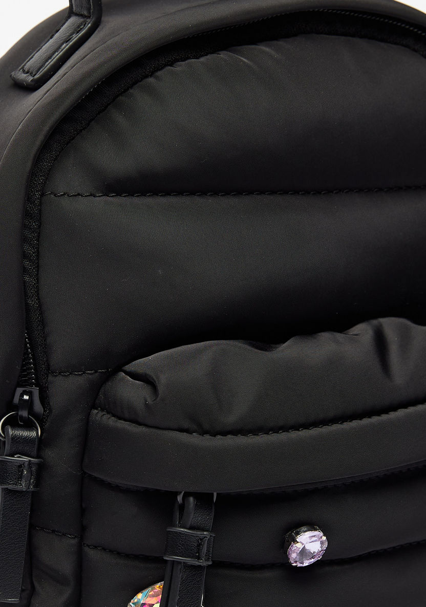 Missy Embellished Backpack with Adjustable Shoulder Straps and Top Handle-Women%27s Backpacks-image-2