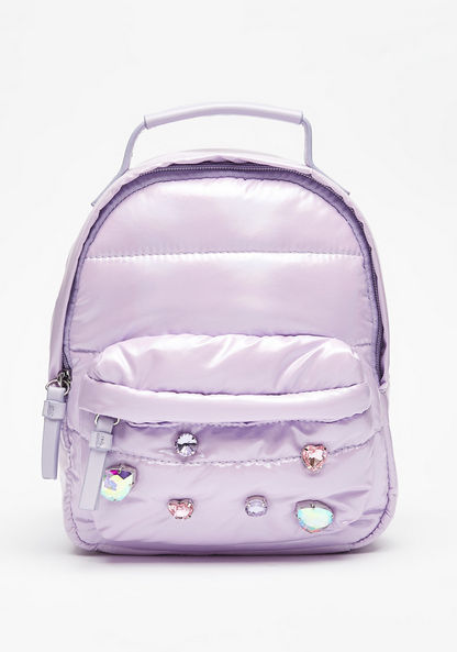 Missy Embellished Backpack with Adjustable Shoulder Straps and Top Handle-Women%27s Backpacks-image-0