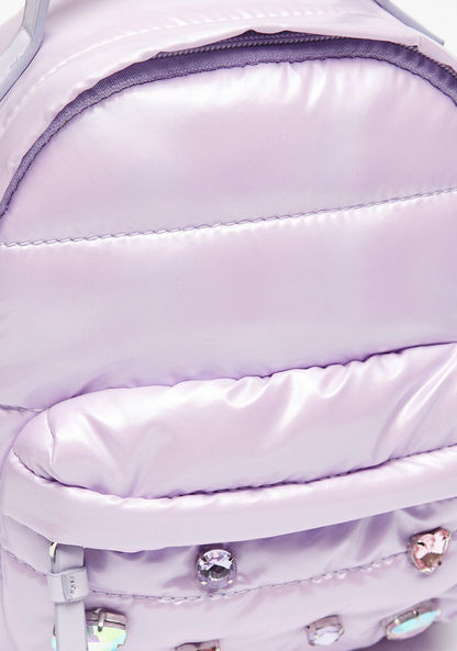Missy Embellished Backpack with Adjustable Shoulder Straps and Top Handle-Women%27s Backpacks-image-2