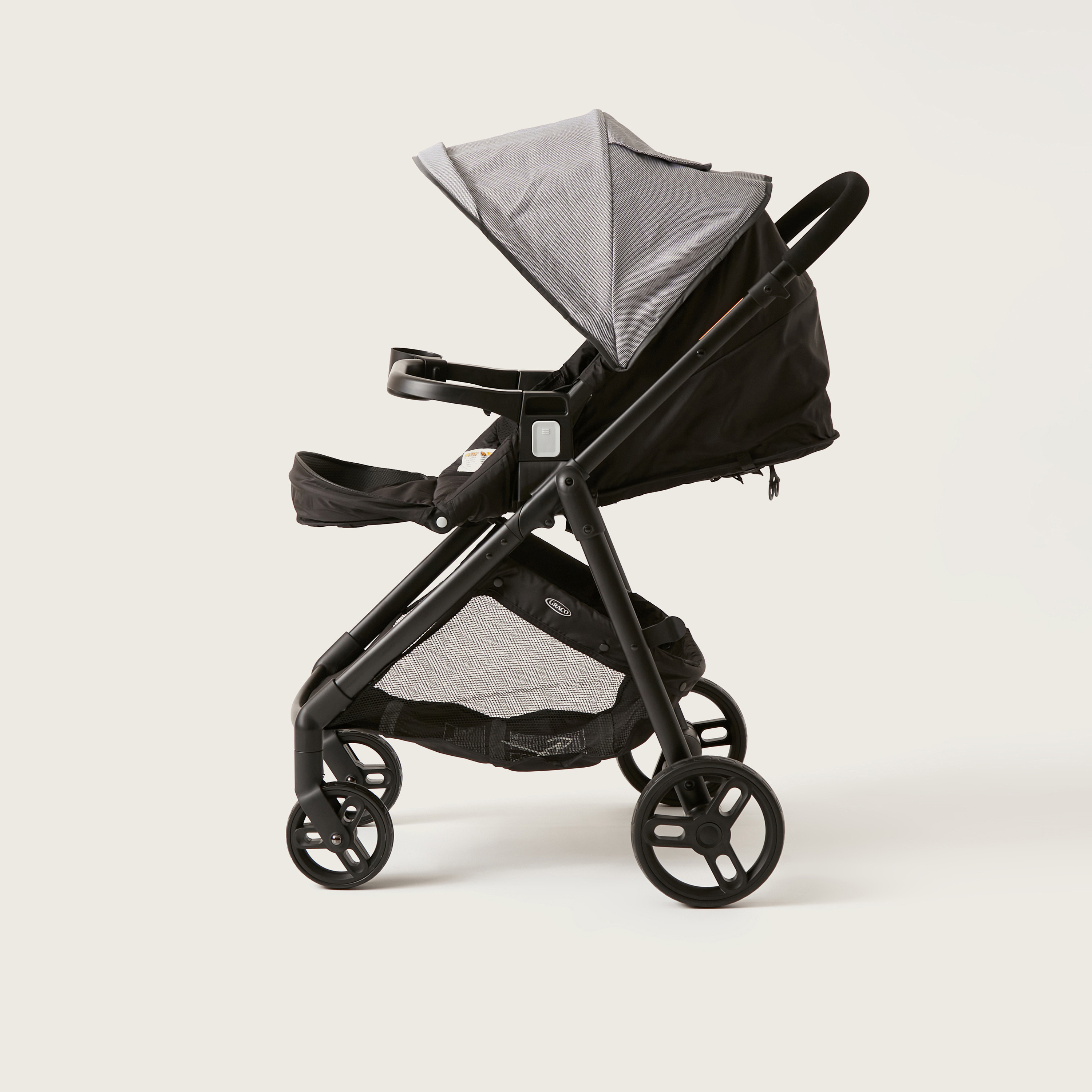 عربة أطفال من جراكو مودز باسيكس سوداء مع مقعد سيارة (حتى 3 سنوات)-baby-gear-strollersandprams-travelsystems-image-14