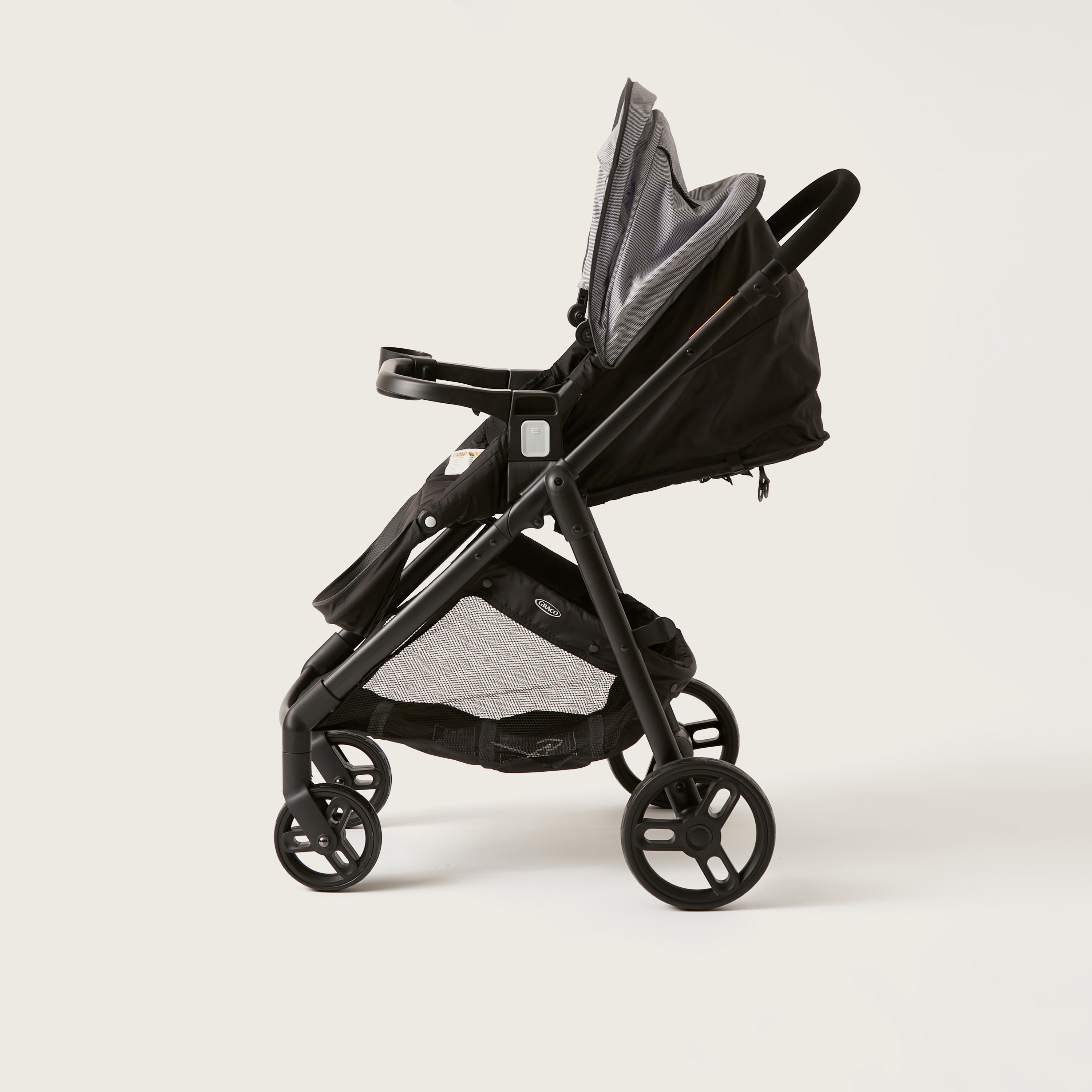 عربة أطفال من جراكو مودز باسيكس سوداء مع مقعد سيارة (حتى 3 سنوات)-baby-gear-strollersandprams-travelsystems-image-15