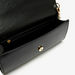 Celeste Textured Clutch with Detachable Chain Strap and Button Closure-Wallets & Clutches-thumbnailMobile-5