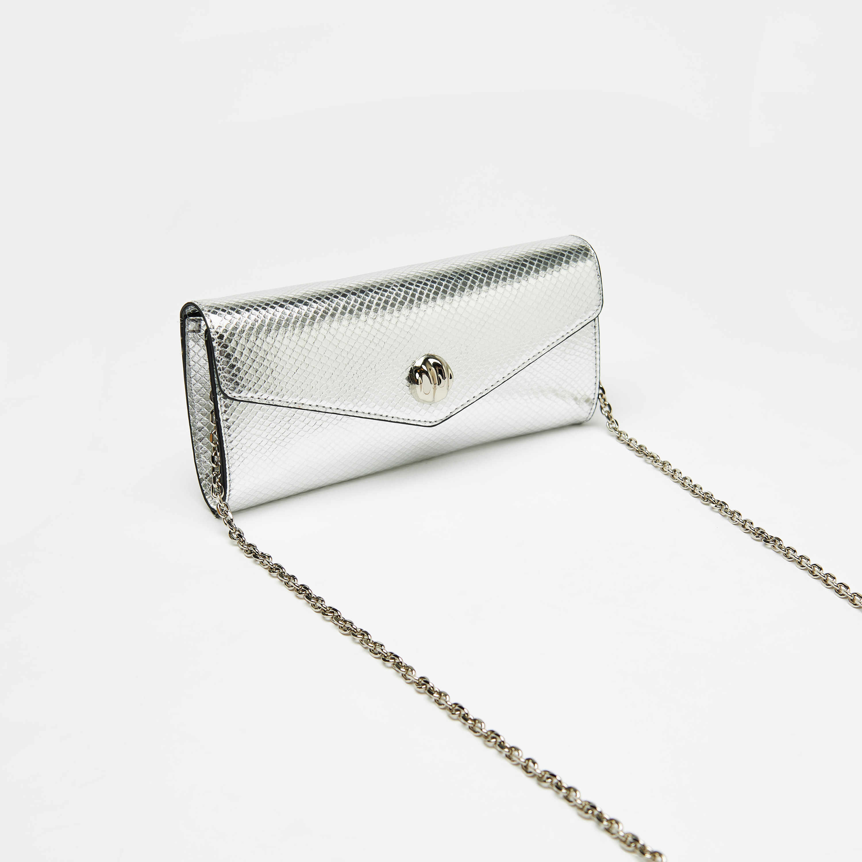 Celeste Textured Clutch with Detachable Chain Strap and Button Closure-women-bagsandwallets-wallets-image-5