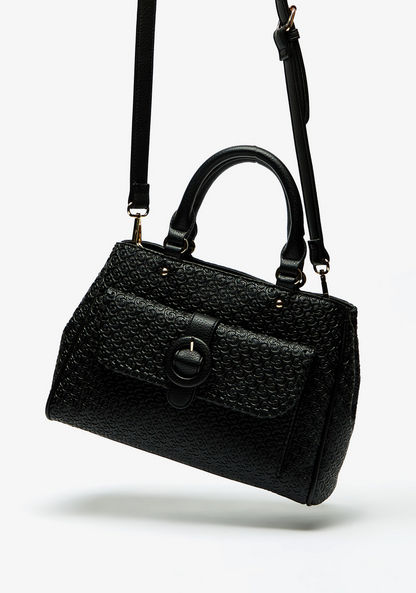 Celeste Monogram Embossed Tote Bag with Detachable Strap-Women%27s Handbags-image-1