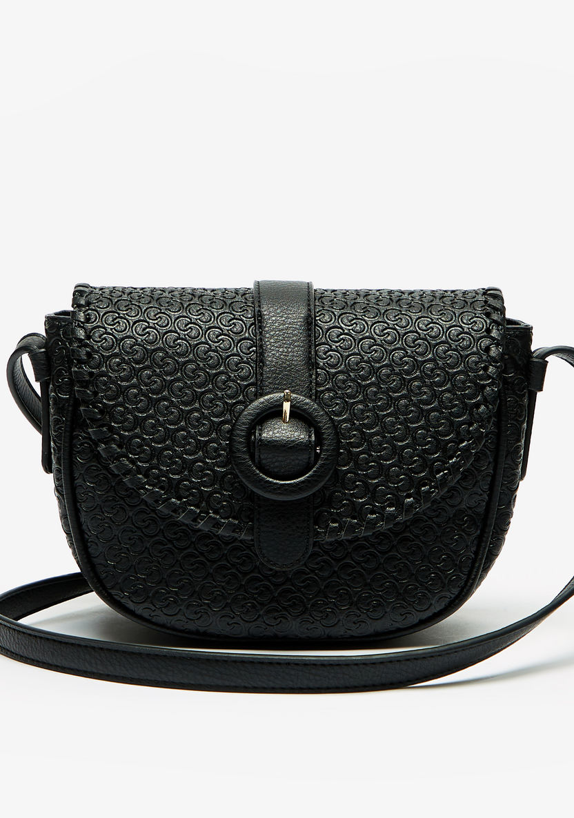 Celeste Monogram Embossed Crossbody Bag with Adjustable Strap-Women%27s Handbags-image-0