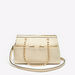 ELLE Monogram Embossed Shoulder Bag with Detachable Strap and Zip Closure-Women%27s Handbags-thumbnailMobile-0