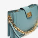 Celeste Solid Shoulder Bag with Detachable Strap and Zip Closure-Women%27s Handbags-thumbnailMobile-3