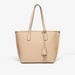 Celeste Solid Tote Bag with Detachable Strap and Zip Closure-Women%27s Handbags-thumbnailMobile-0
