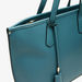 Celeste Solid Tote Bag with Detachable Strap and Zip Closure-Women%27s Handbags-thumbnailMobile-3