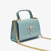 Celeste Textured Satchel Bag with Grab Handle and Embellished Detail-Women%27s Handbags-thumbnailMobile-2
