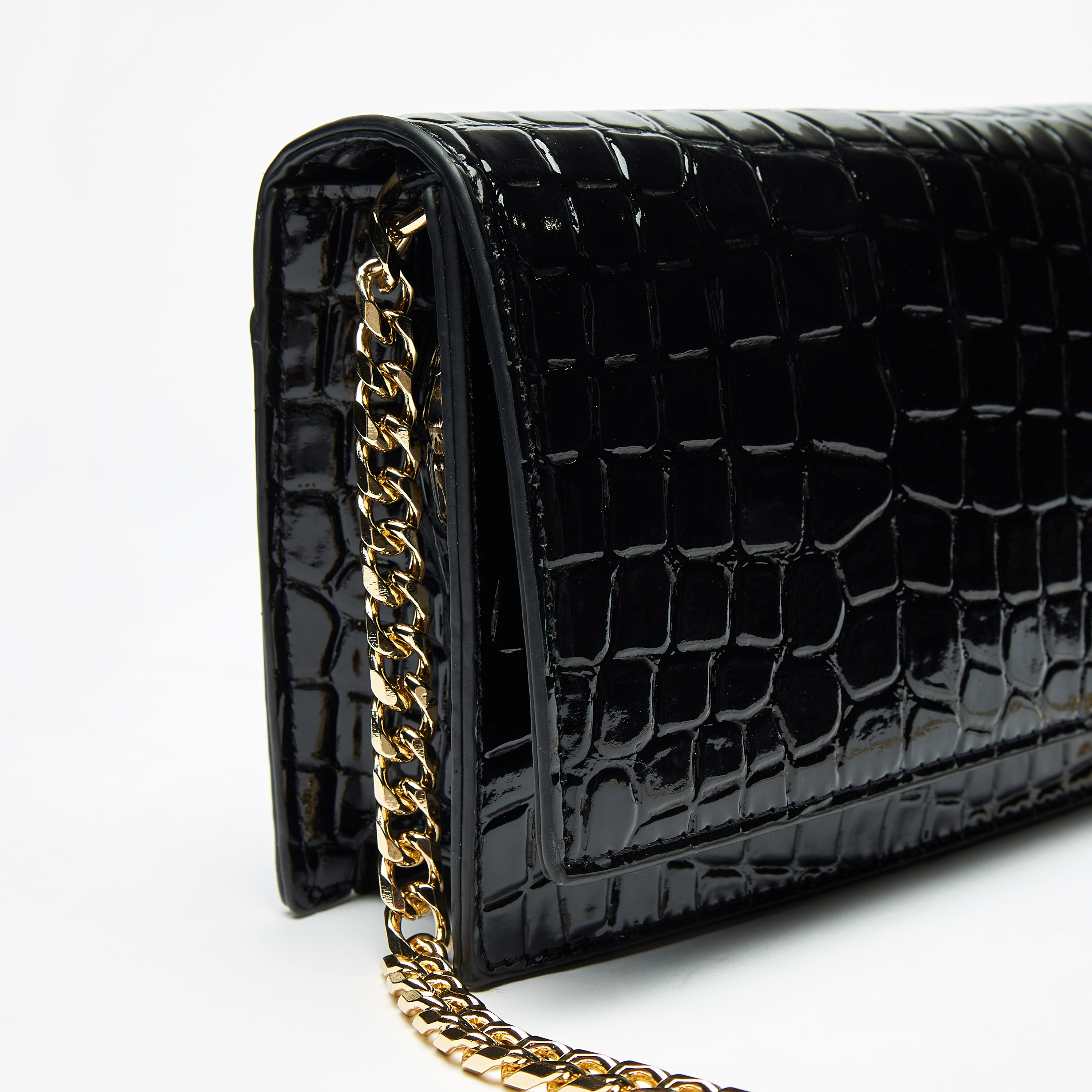 Celeste Crocodile Textured Crossbody Bag with Magnetic Button Closure-women-bagsandwallets-handbags-image-4