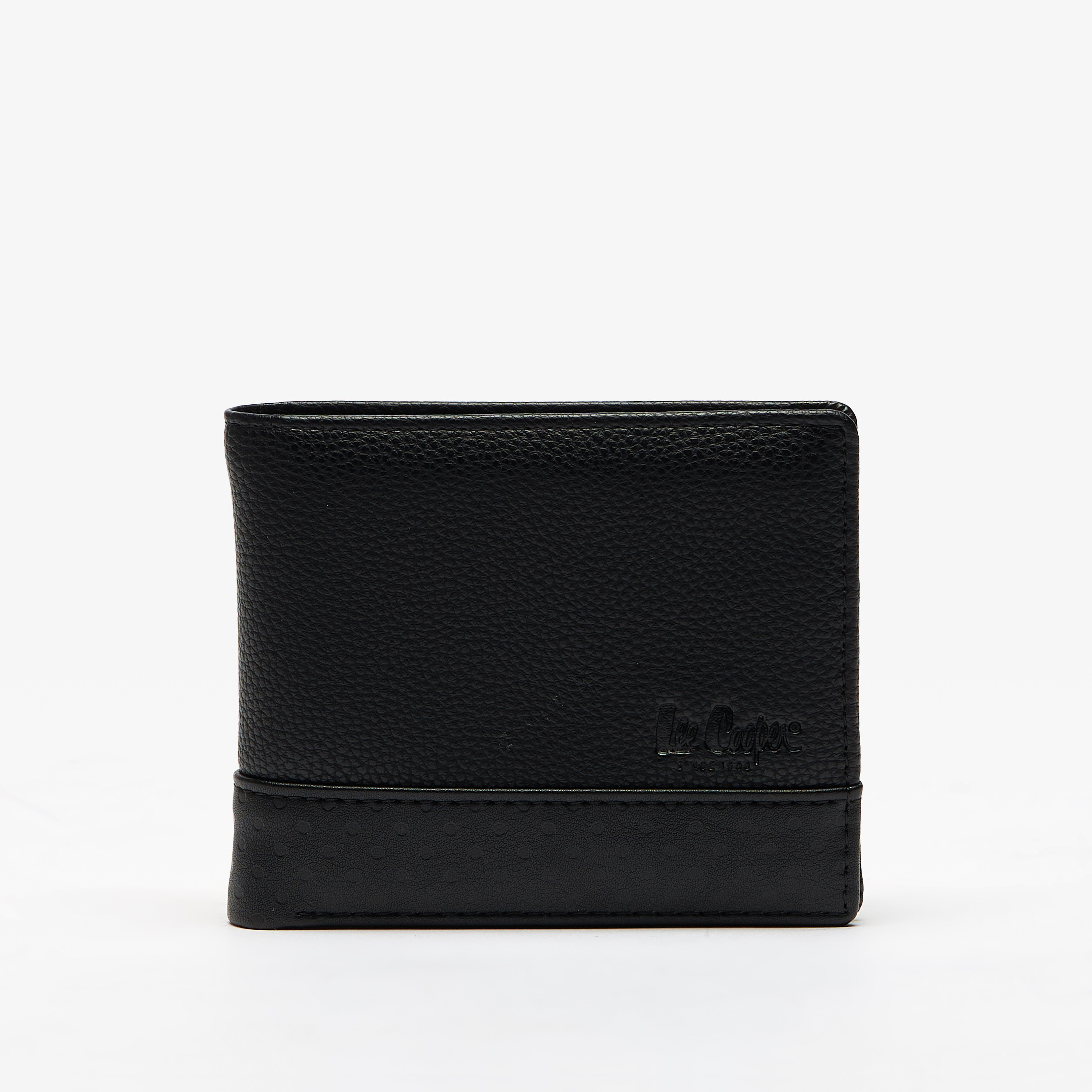 محفظة بارزة الملمس بطيّة مزدوجة من لي كوبر-men-beltsandwallets-wallets-image-1