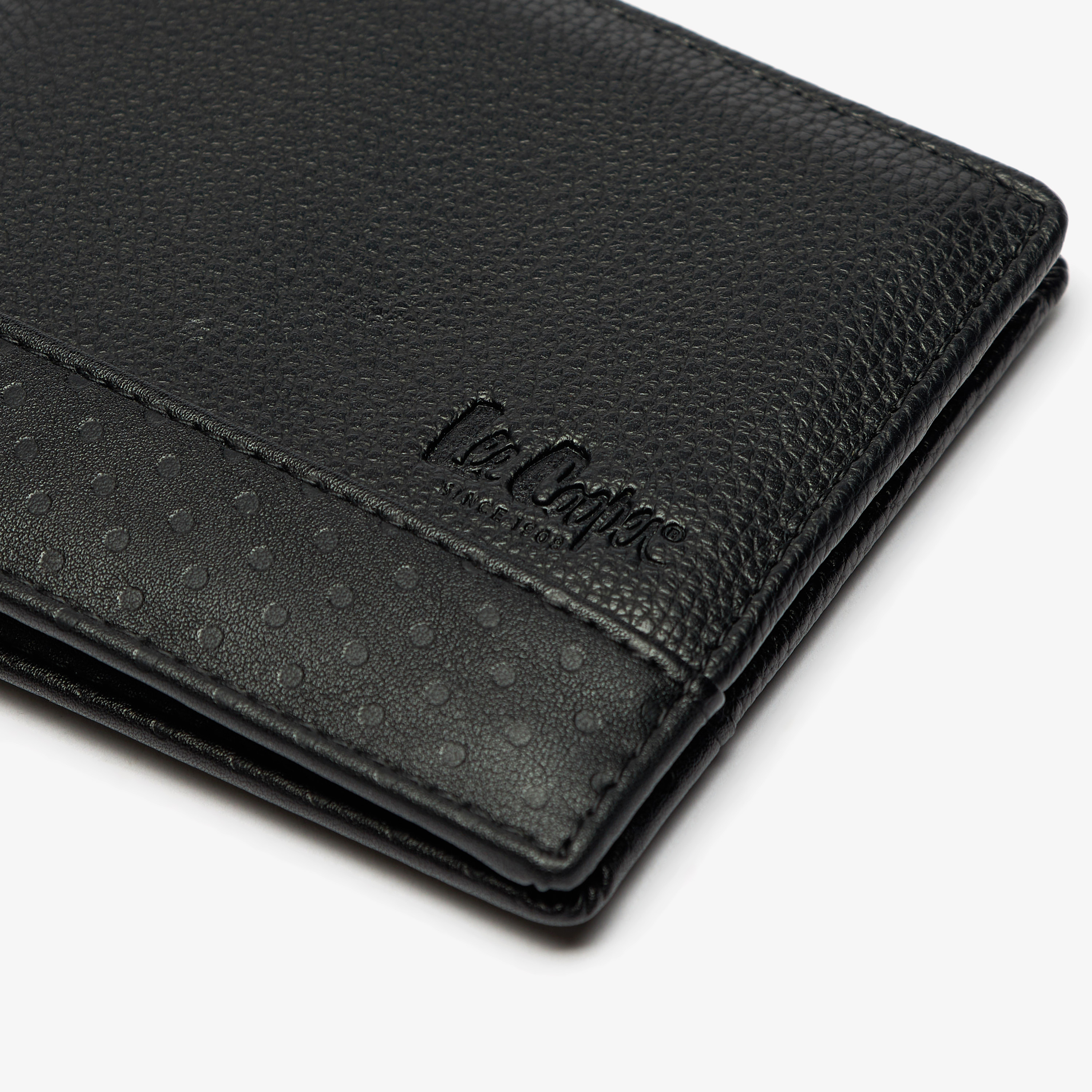 محفظة بارزة الملمس بطيّة مزدوجة من لي كوبر-men-beltsandwallets-wallets-image-2