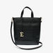 ELLE Textured Tote Bag with Removable Strap and Pouch-Women%27s Handbags-thumbnailMobile-0