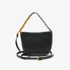 Celeste Solid Crossbody Bag with Metal Detail and Zip closure