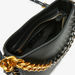 Celeste Solid Crossbody Bag with Metal Detail and Zip closure-Women%27s Handbags-thumbnailMobile-4