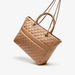 Celeste Quilted Tote Bag with Double Handle and Zip Closure-Women%27s Handbags-thumbnailMobile-1