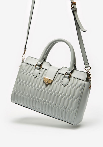 Jane Shilton Quilted Tote Bag with Double Handles-Women%27s Handbags-image-1