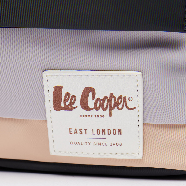 Lee Cooper Colourblock Crossbody Bag with Zip Closure