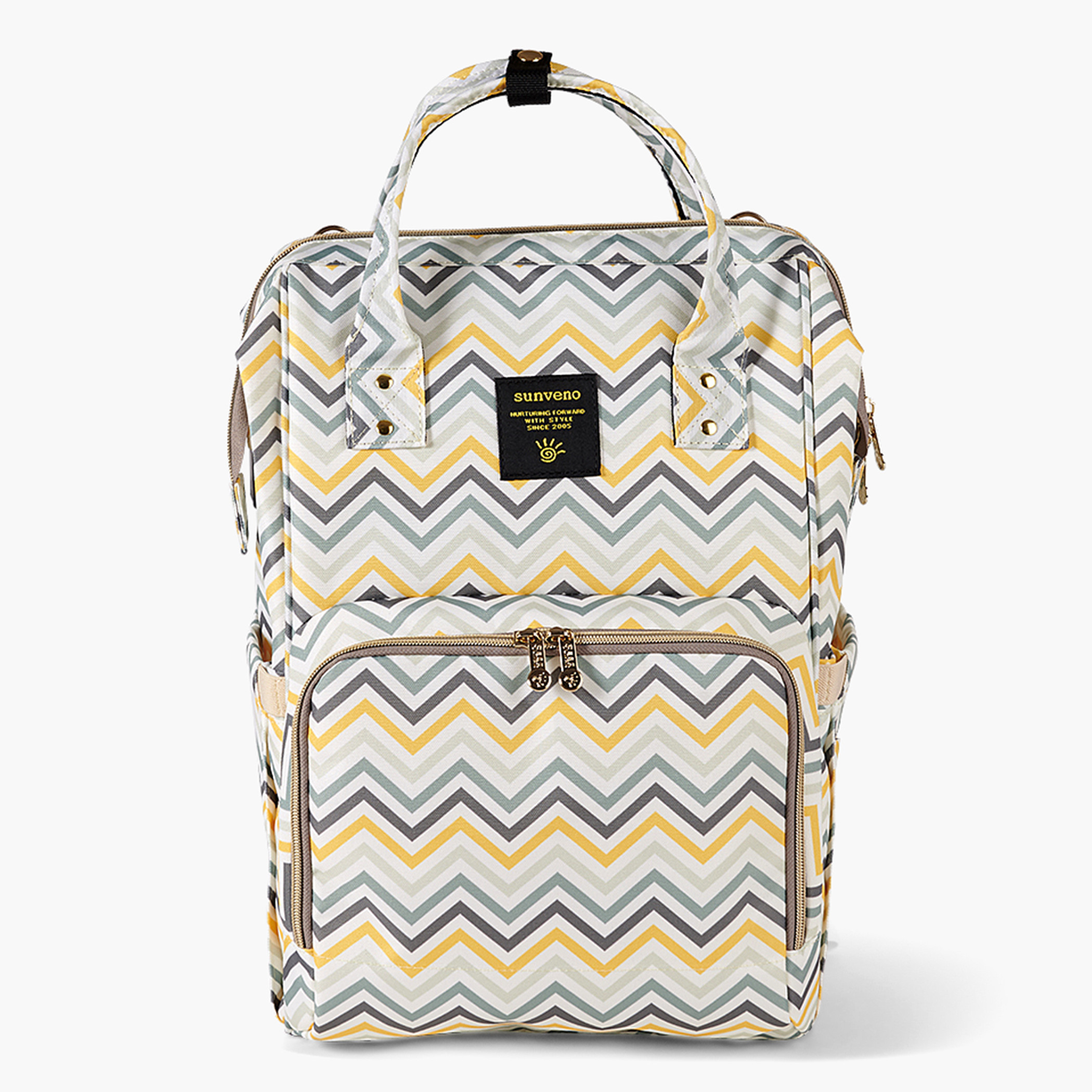 Chevron diaper shop bag backpack