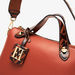 Elle Solid Bowler Bag with Double Handles-Women%27s Handbags-thumbnailMobile-3