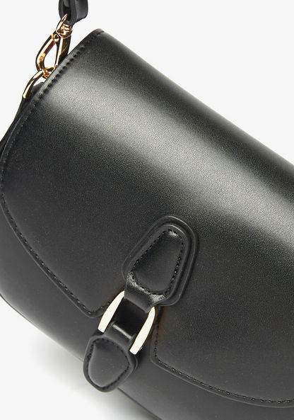 Celeste Solid Crossbody Bag with Weave Detail Strap