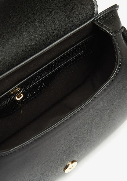 Celeste Solid Crossbody Bag with Weave Detail Strap