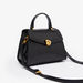 Celeste Solid Satchel Bag with Weave Detail-Women%27s Handbags-thumbnail-2