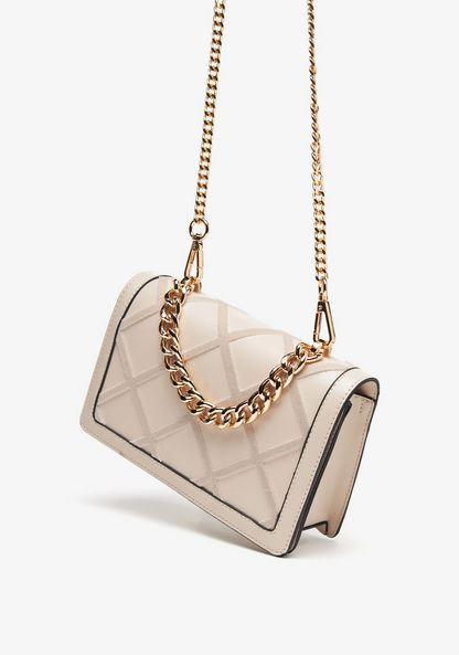 Celeste Satchel Bag with Chain Detail and Detachable Strap-Women%27s Handbags-image-1