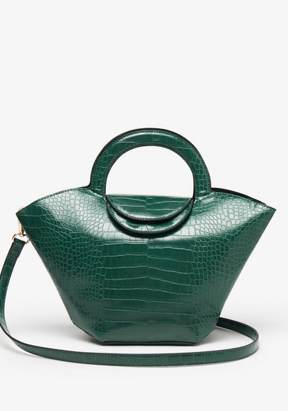 Celeste Animal Textured Tote Bag with Double Handles-Women%27s Handbags-image-0