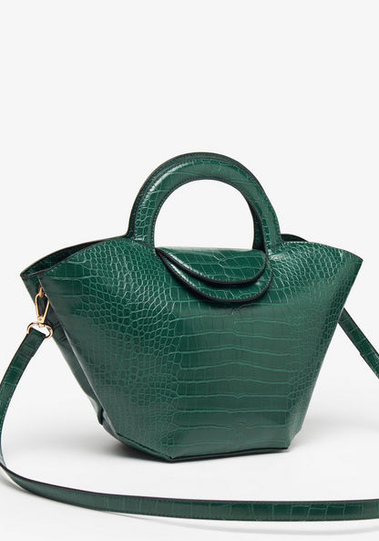 Celeste Animal Textured Tote Bag with Double Handles-Women%27s Handbags-image-2
