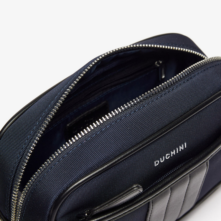 Duchini Textured Pouch with Zip Closure